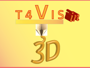 Project logo T4VIS in 3D project logo