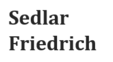 Sedlar Friedrich